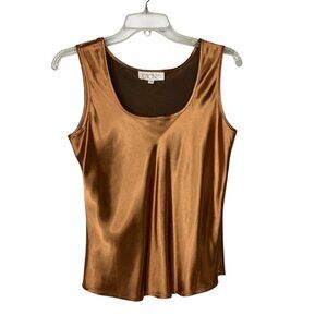 Cache Copper Satin Tank Top
